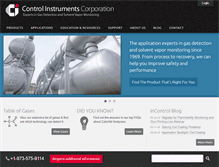 Tablet Screenshot of controlinstruments.com